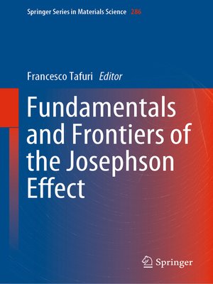 cover image of Fundamentals and Frontiers of the Josephson Effect
